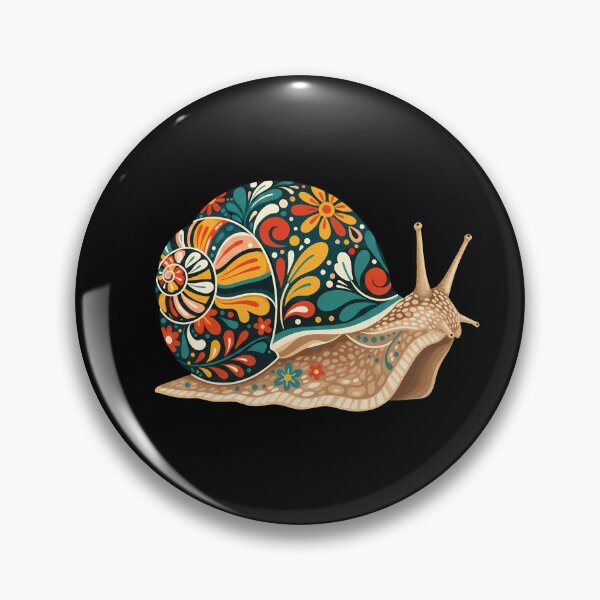 Item preview, Land Snail Silhouette in Folk Art Style – Hope for Wildlife by heidiannemorris © designed and sold by FOLK ART FUSION by heidiannemorris.