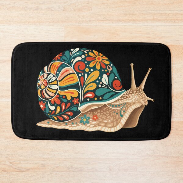 Item preview, Land Snail Silhouette in Folk Art Style – Hope for Wildlife by heidiannemorris © designed and sold by FOLK ART FUSION by heidiannemorris.