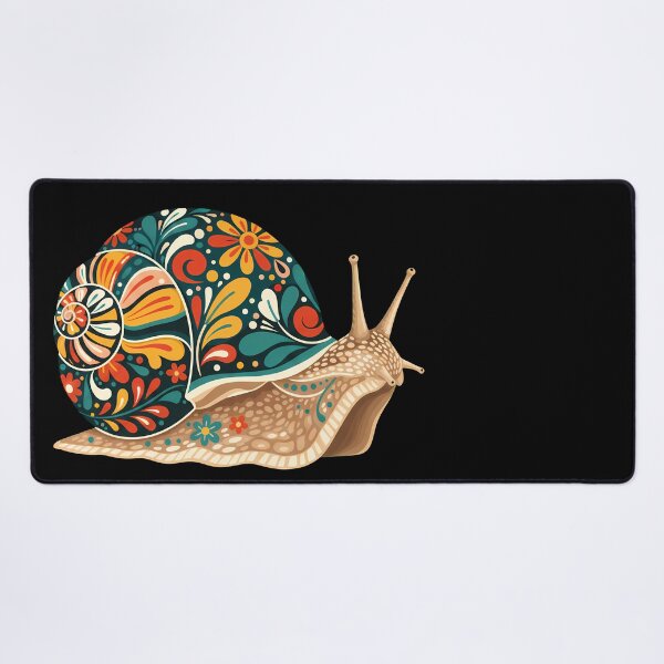Item preview, Land Snail Silhouette in Folk Art Style – Hope for Wildlife by heidiannemorris © designed and sold by FOLK ART FUSION by heidiannemorris.