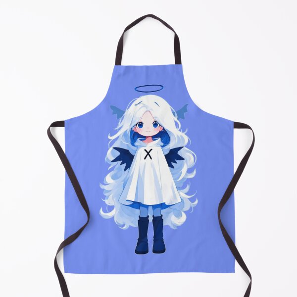 Aperçu de l'œuvre Mignonne Chibi Ange Bleu - Fille Anime Esthétique créée et vendue par Jimakmo.