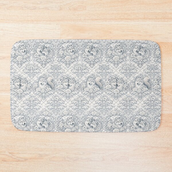 Item preview, Beautiful Wolves in Chinoiserie and Rococo Revival Style Blend designed and sold by Poetic Patterns Studio.