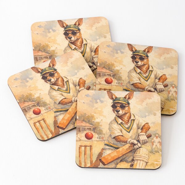 Item preview, Kangaroo Cricket Batsman designed and sold by Sarcastic designs.