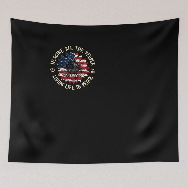 Item preview, Imagine All The People Living In Peace Sunflower designed and sold by Uncer59.
