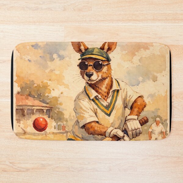 Item preview, Kangaroo Cricket Batsman designed and sold by Sarcastic designs.