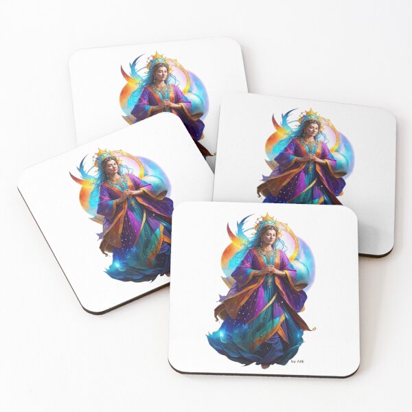 Item preview, Celestial Goddess with Solar Crown and Mystic Aura designed and sold by AIIMAGENEDITION.