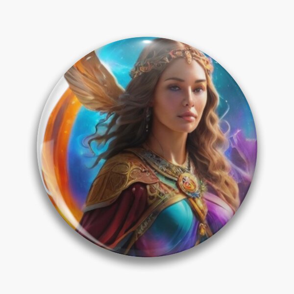 Item preview, Mystic Goddess with Aura of Fire and Galaxy designed and sold by AIIMAGENEDITION.