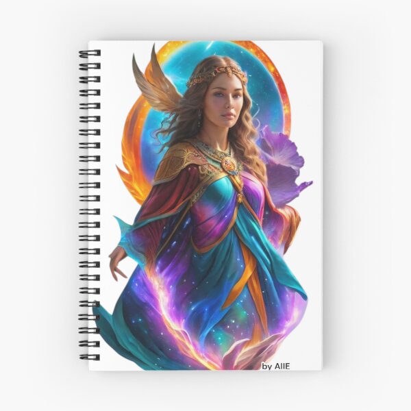 Item preview, Mystic Goddess with Aura of Fire and Galaxy designed and sold by AIIMAGENEDITION.