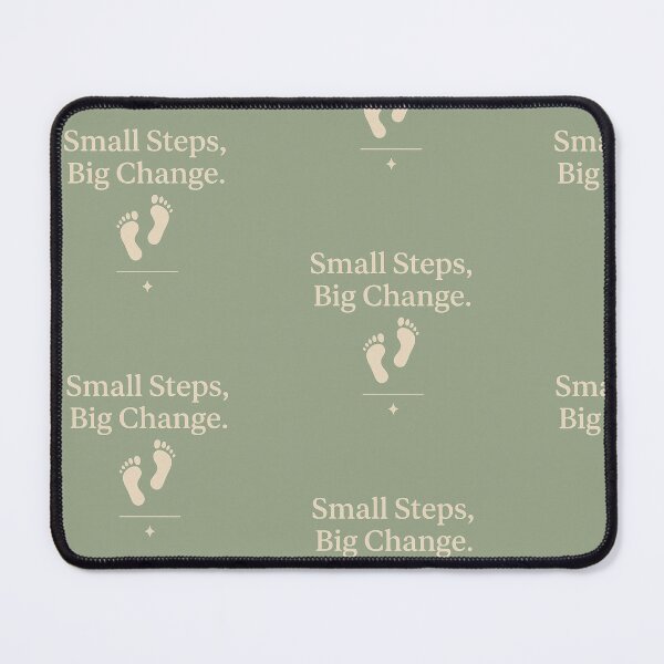 Item preview, Small Steps Big Change Wellness Quote Print designed and sold by jadga-51.