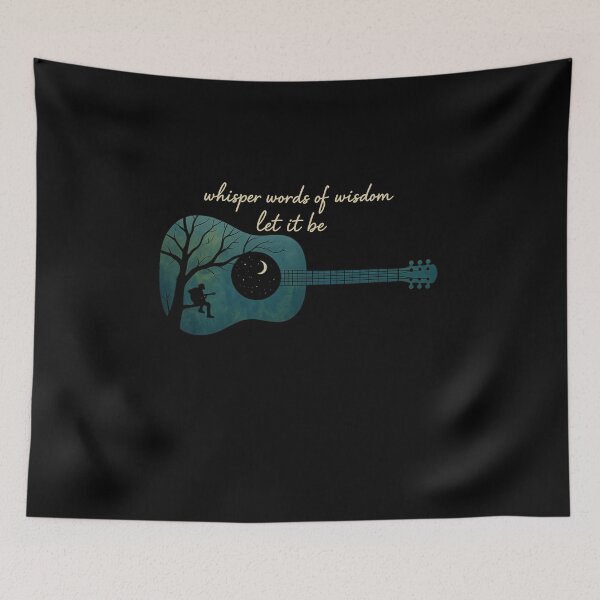 Item preview, Let It Be Moonlit Guitar Music Art designed and sold by Uncer59.
