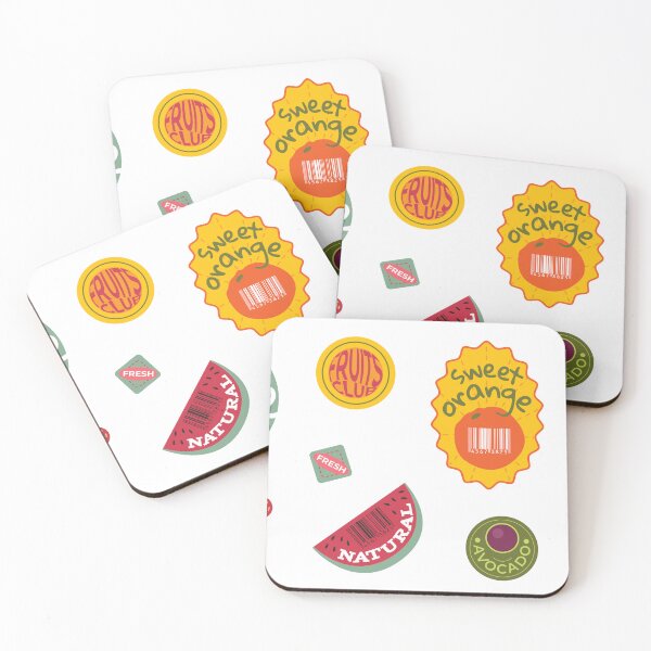 Item preview, Retro fruit sticker collection designed and sold by Nicoandtheblood.