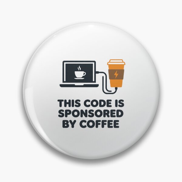 Item preview, This Code Is Sponsored By Coffee Programmer Developer Humor Gift designed and sold by DuckShip.