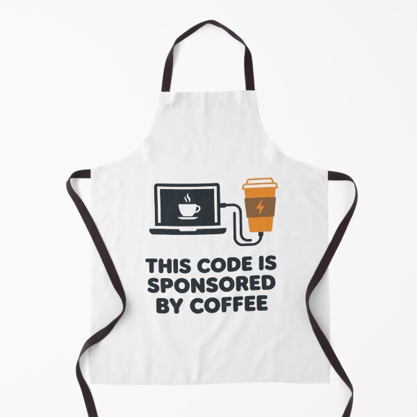Item preview, This Code Is Sponsored By Coffee Programmer Developer Humor Gift designed and sold by DuckShip.