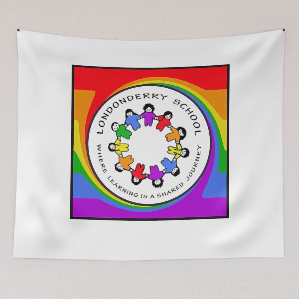 Item preview, Londonderry Original Logo With Rainbow Swirl  designed and sold by BrendaWess46.