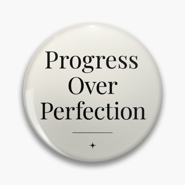 Item preview, Progress Over Perfection Minimalist Motivational Print designed and sold by jadga-51.