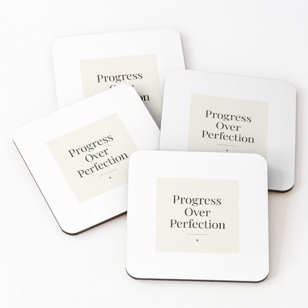 Item preview, Progress Over Perfection Minimalist Motivational Print designed and sold by jadga-51.