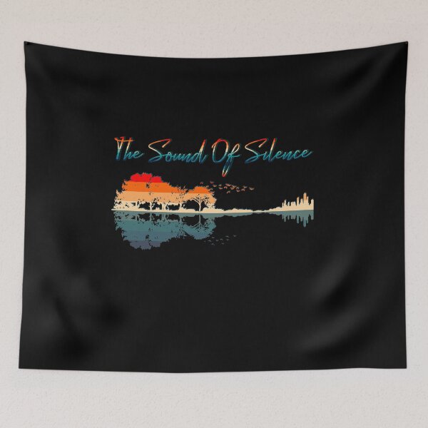 Item preview, Retro Guitar Landscape Sound of Silence Art designed and sold by Uncer59.