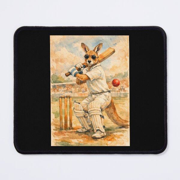 Item preview, Kangaroo Cricket Batsman designed and sold by Sarcastic designs.