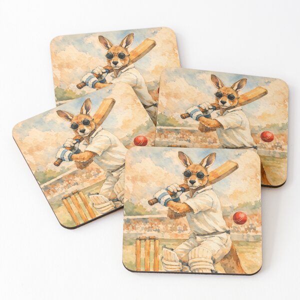 Item preview, Kangaroo Cricket Batsman designed and sold by Sarcastic designs.