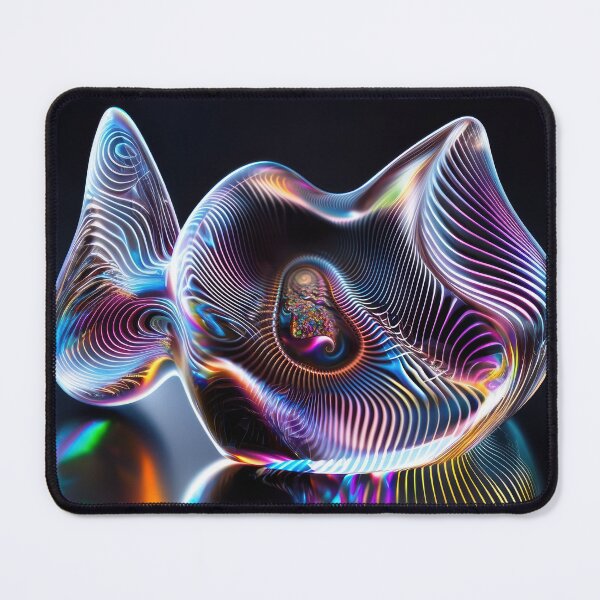 Item preview, Neon Bioluminescence - Iridescent Glass Abstract designed and sold by B-Russ-Stuff.