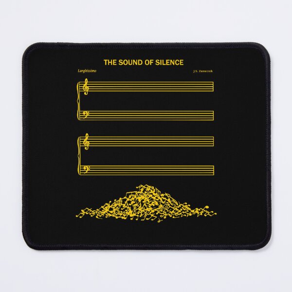 Item preview, The Sound of Silence Musical Staff Art designed and sold by Uncer59.
