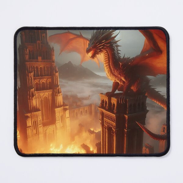 Item preview, Fire Tower Dragon designed and sold by GalleryBrisArt.