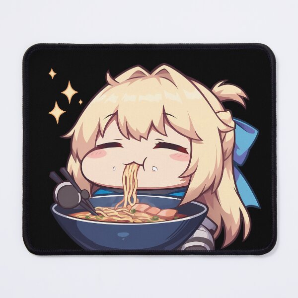 Item preview, Ais Wallenstein Danmachi Chibi Ramen Kawaii Cozy Moment designed and sold by mildaclairmo.
