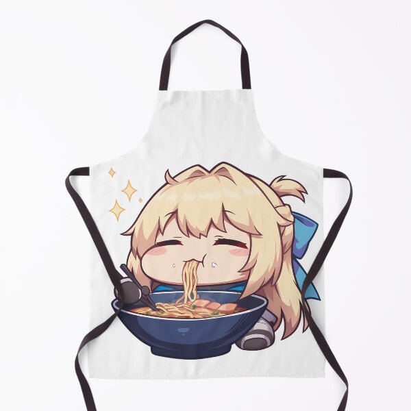 Item preview, Ais Wallenstein Danmachi Chibi Ramen Kawaii Cozy Moment designed and sold by mildaclairmo.