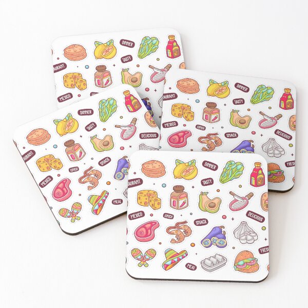 Item preview, Taco sticker icons designed and sold by Nicoandtheblood.