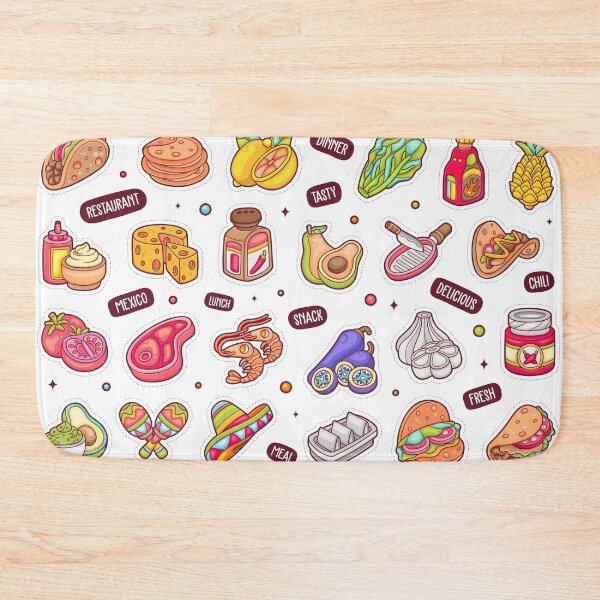 Item preview, Taco sticker icons designed and sold by Nicoandtheblood.