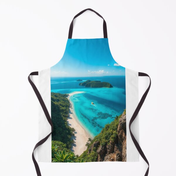 Item preview, Elevated View of Tropical Island Paradise designed and sold by Jade Ado.
