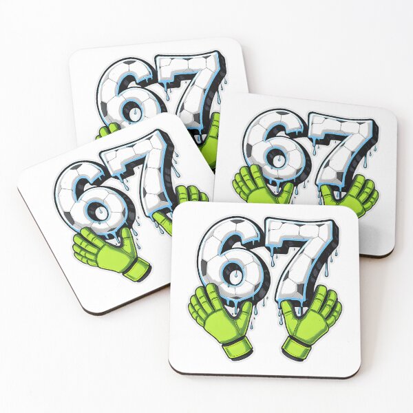 Item preview, Soccer 67 Six Seven Meme Drip T-Shirt – Funny Gen Alpha Football Tee designed and sold by Teetreasure2.