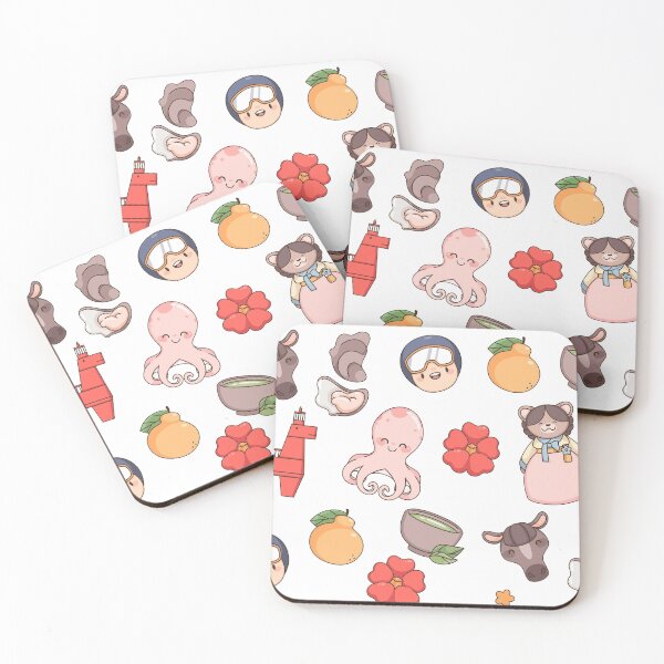 Item preview, Jeju island traditional cartoon elements set designed and sold by Nicoandtheblood.