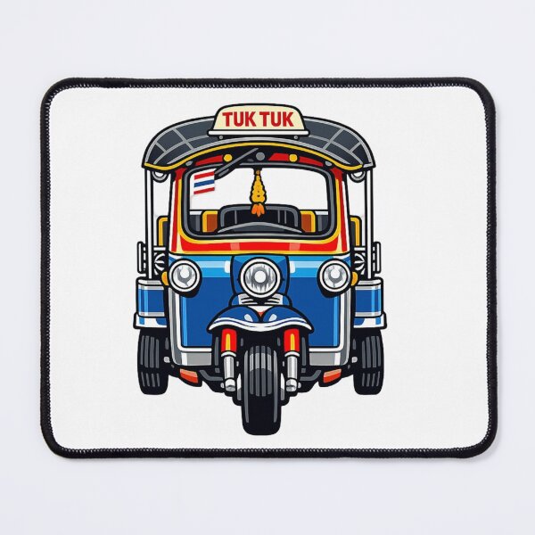 Item preview, Classic Bangkok Tuk-Tuk | Thailand Souvenir Illustration designed and sold by craftedd.
