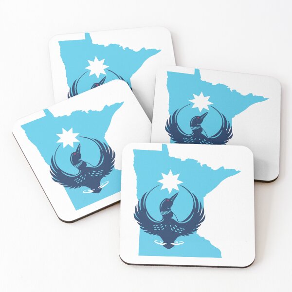 Item preview, MN Loon Rising - with light blue MN designed and sold by A-Rose-Design.