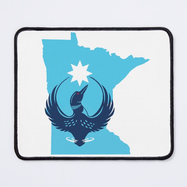 Item preview, MN Loon Rising - with light blue MN designed and sold by A-Rose-Design.