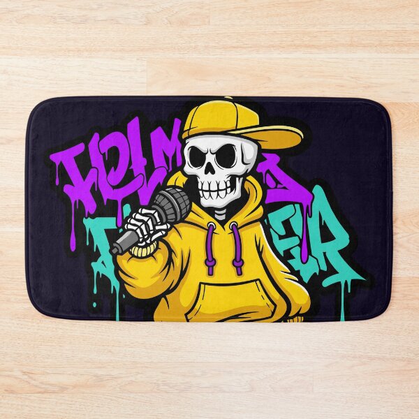 Item preview, Cool Hip Hop Skeleton Rapper, Skull Rapper Graffiti Street Art designed and sold by Junasaji.