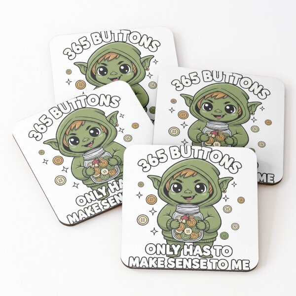 Item preview, 365 Buttons Cute Goblin Meme designed and sold by Goblin And Company.