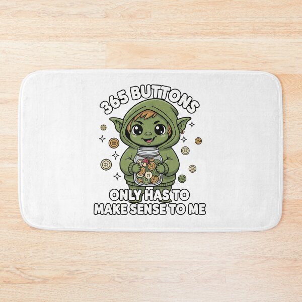 Item preview, 365 Buttons Cute Goblin Meme designed and sold by Goblin And Company.