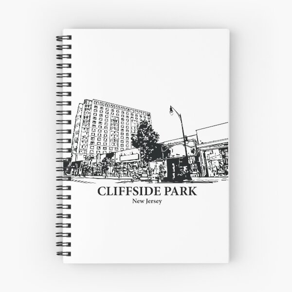 Item preview, Cliffside Park NJ - Ink Cityscape Illustration designed and sold by Lakeric.