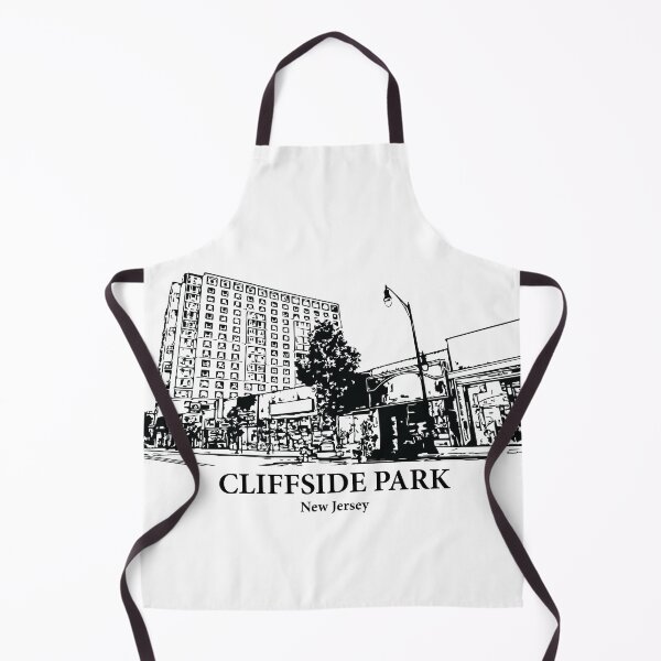 Item preview, Cliffside Park NJ - Ink Cityscape Illustration designed and sold by Lakeric Cityscapes.