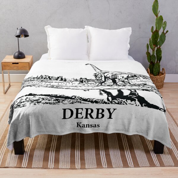 Item preview, Derby KS - Ink Cityscape Illustration designed and sold by Lakeric Cityscapes.