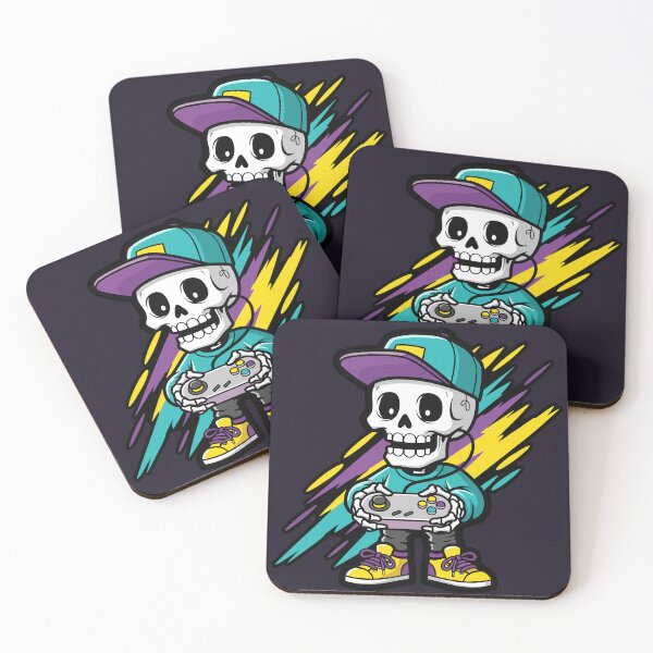 Item preview, Skeleton Gamer Cartoon Controller, Skull Gamer Grafitti designed and sold by Junasaji.