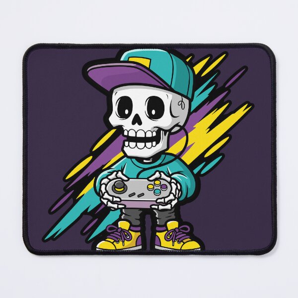 Item preview, Skeleton Gamer Cartoon Controller, Skull Gamer Grafitti designed and sold by Junasaji.