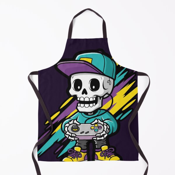 Item preview, Skeleton Gamer Cartoon Controller, Skull Gamer Grafitti designed and sold by Junasaji.