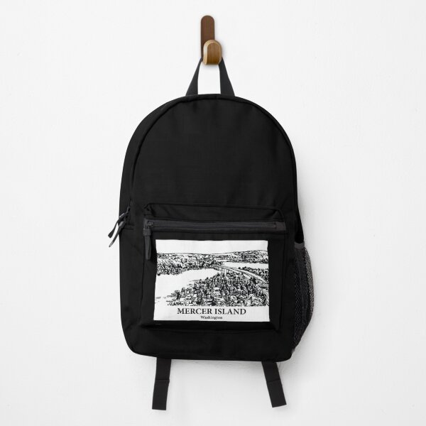 Item preview, Mercer Island WA - Ink Cityscape Illustration designed and sold by Lakeric Cityscapes.