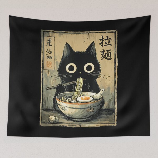 Item preview, Kawaii Ramen Cat Japanese Noodles  designed and sold by Sounds8342.