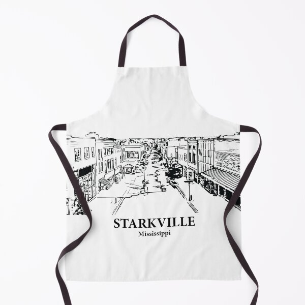 Item preview, Starkville MS - Ink Cityscape Illustration designed and sold by Lakeric Cityscapes.