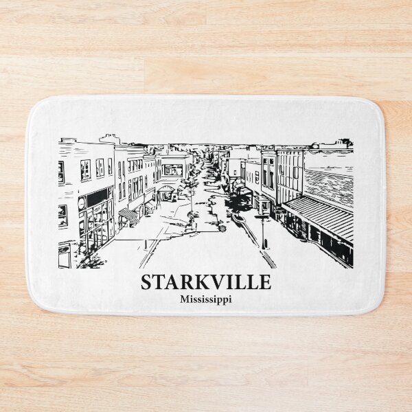 Item preview, Starkville MS - Ink Cityscape Illustration designed and sold by Lakeric Cityscapes.