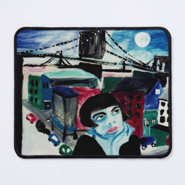 Item preview, Blue Girl Evening Reflections Watercolor Painting designed and sold by FindingFreebird.