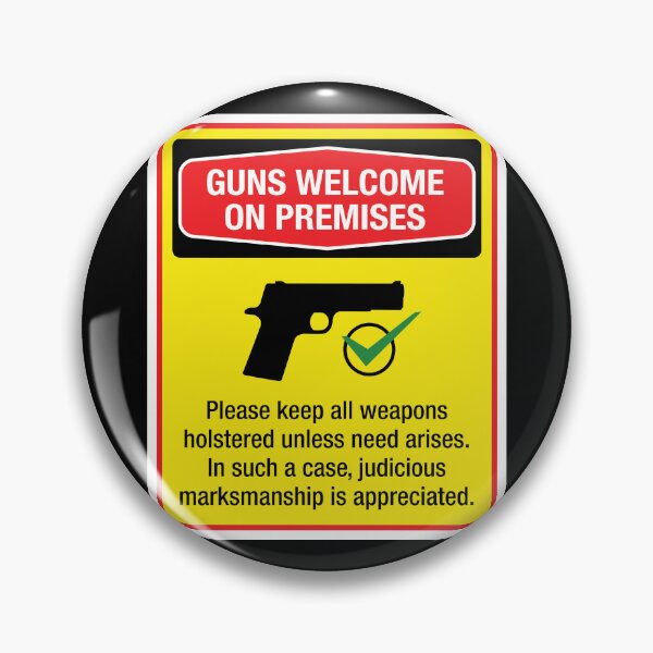 Item preview, Guns Welcome - Home Burglary Prevention Sign designed and sold by -Koleidescope.